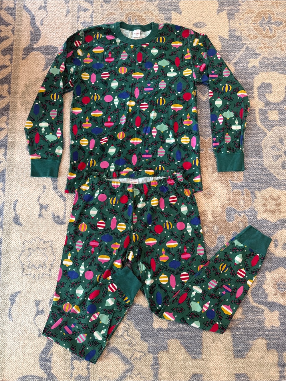 Hanna Anderson Men’s Family Match Holiday Ornament Pajama Set